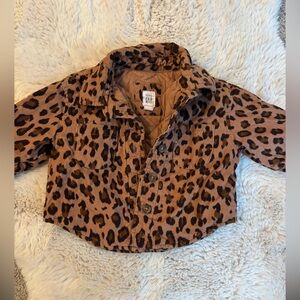 Leopard baby gap shacket - 0-6 month